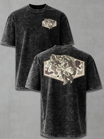 Men's Vintage T-Shirt - Round Neck Short Sleeve Streetwear Style 894373