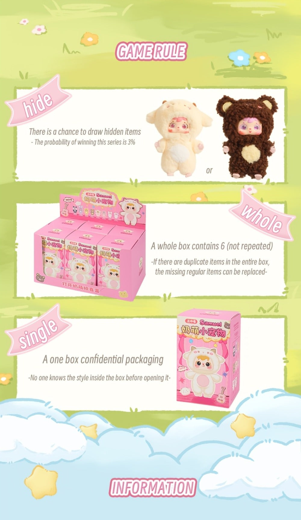 Kawaii Plush Keychain Charm – Cute Pet Healing Doll Rabbit Bear Stuffed Animal Bag Pendant, Random Style, Birthday Gift for Girls & Teens