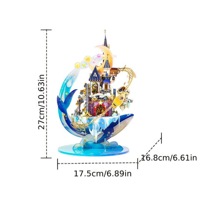 3D Metal Model Kit MU Star Playground – Handcrafted Garden Scene DIY Puzzle for Teens & Adults Ages 14+, Unique Birthday Christmas Valentine's Day Gift for Girlfriend Women Teen Girls