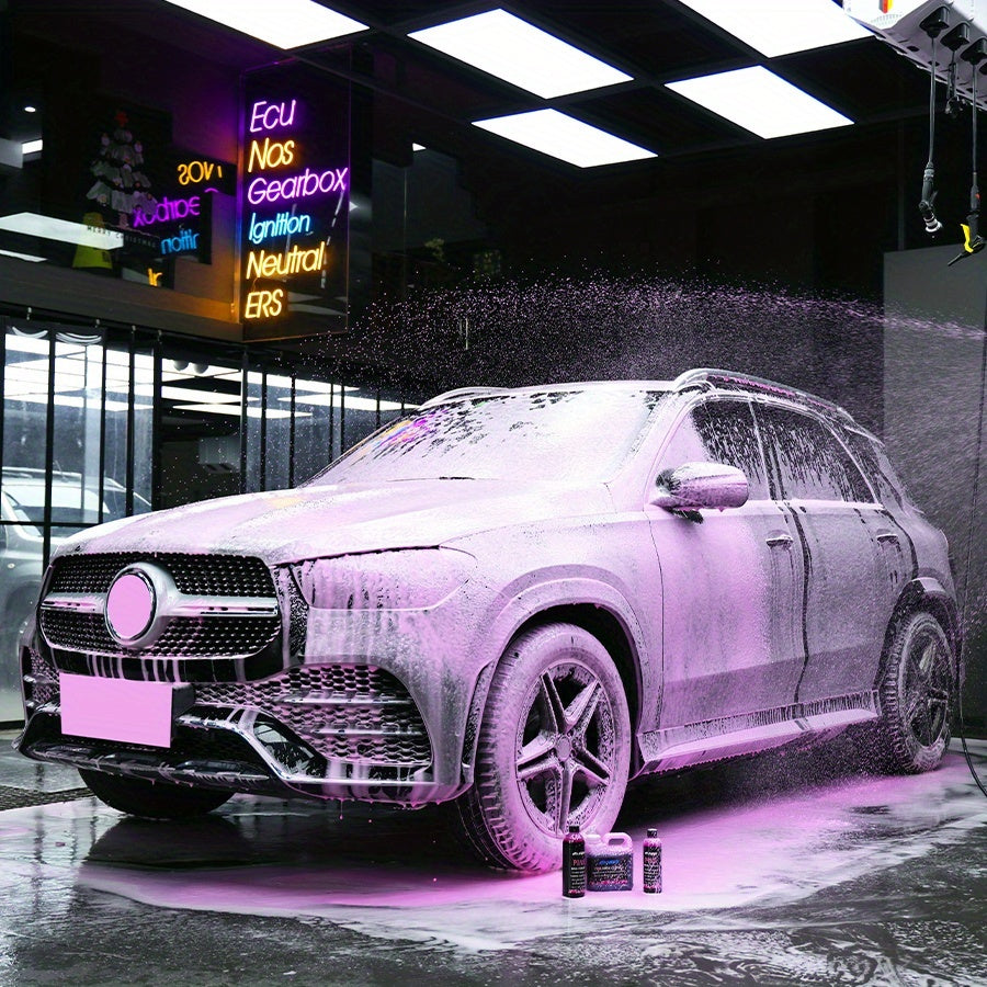 [Pink Foam Pre-Wash] Rich Pink Foam Pre-Wash Solution With Floral Scent. Helps Loosen Mud And Grime Before Main Wash. Safe For Coatings And Paint. Ideal For Foam Cannons, Buckets, Or Pressure Washers. Available In 300ml, 500ml, And 1L Capacities