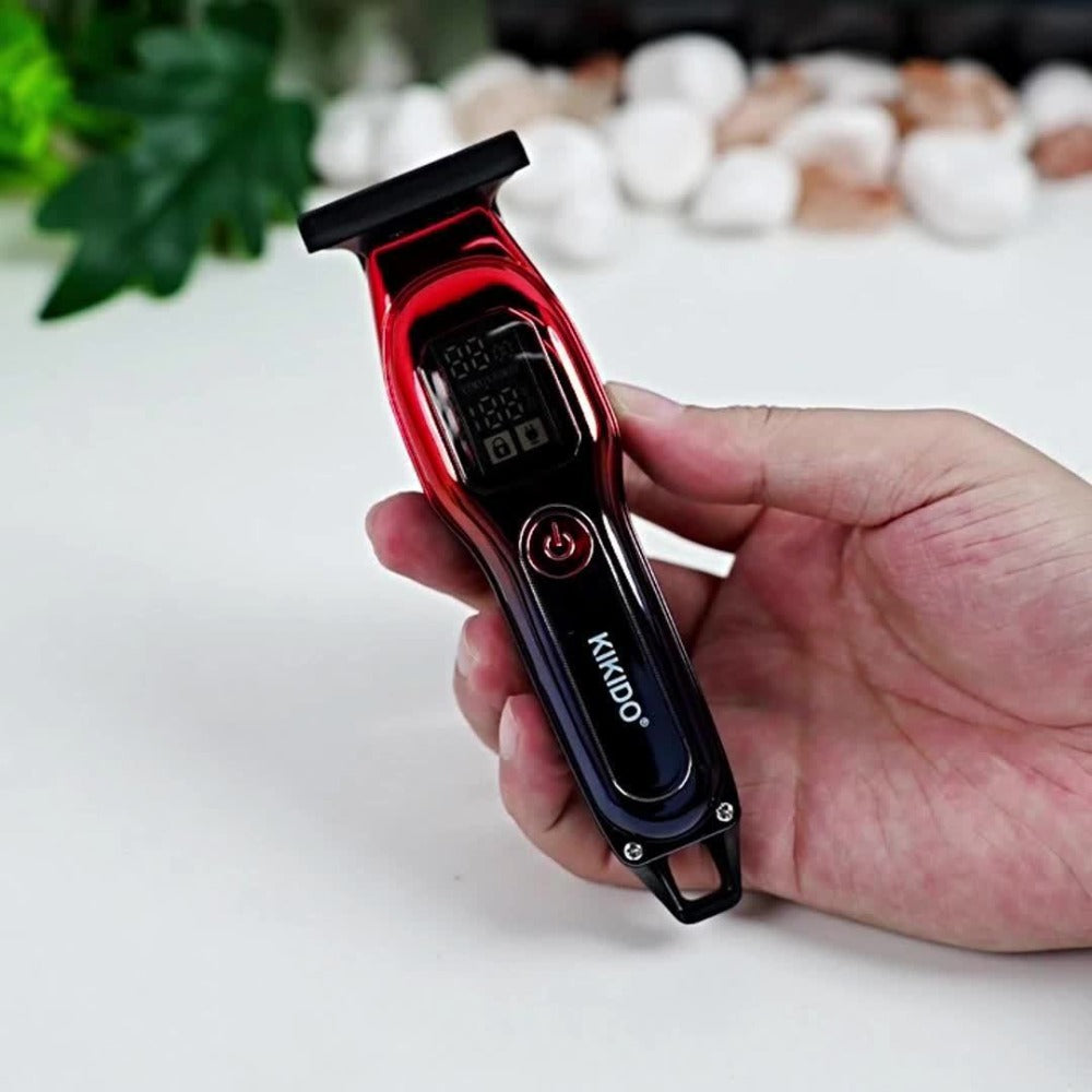 Electric Hair Clipper USB Rechargeable KK-A2 — Portable Trimmer with LED Display, 2-Speed Adjustable 0-100 RPM, Interchangeable Limit Comb, Fast Charging, Home & Travel Grooming for Men & Women
