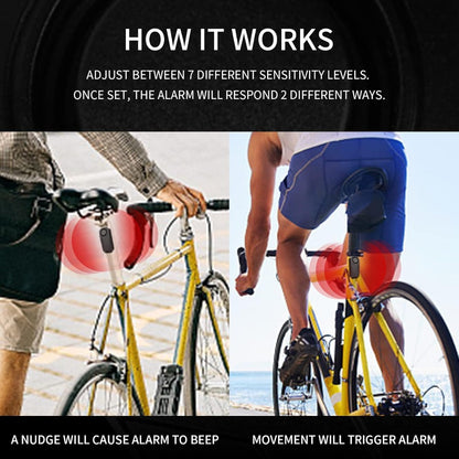 Motorcycle Alarm Anti-Theft 113dB – Wireless Remote, Adjustable Volume & Motion Sensitivity, Universal Handlebar Strap for Motorcycle, Moped, Scooter & Bike Security System