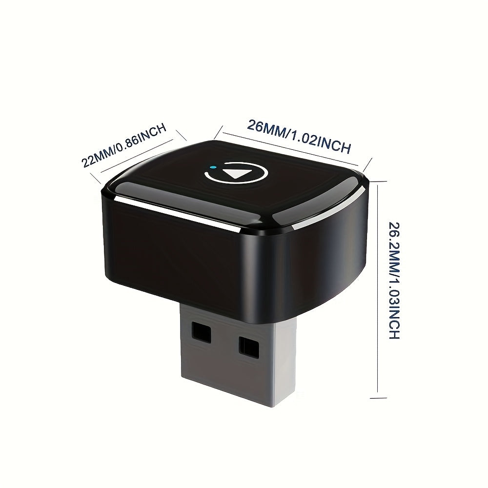 Adapter for Wireless Carplay And Android Auto, Transforms Wired Connections to Wireless, Easy to Use USB Dongle, Enables Voice Control, Enhances Vehicle Entertainment, Portable And Compact Design, Dependable Performance, Smooth Integration