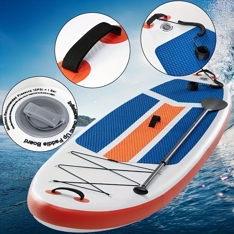 Inflatable Stand Up Paddle Board 10'6" x 32" – Non-Slip Deck iSUP with Premium Accessories | Stable & Durable Paddle Board for Fishing, Rowing, Seaside Travel & Outdoor Enthusiasts
