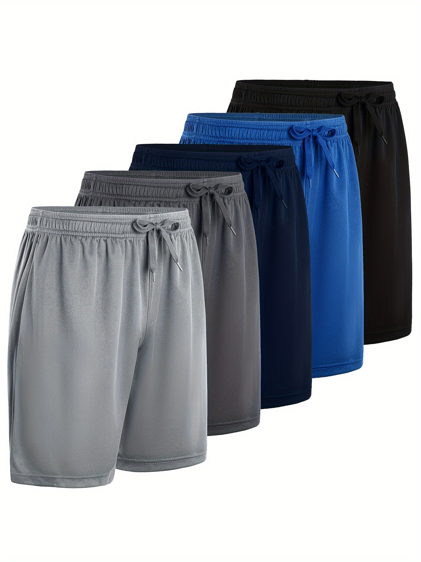 Men's Light Grey/dark Grey/navy Blue/2 Black Shorts - product view 17