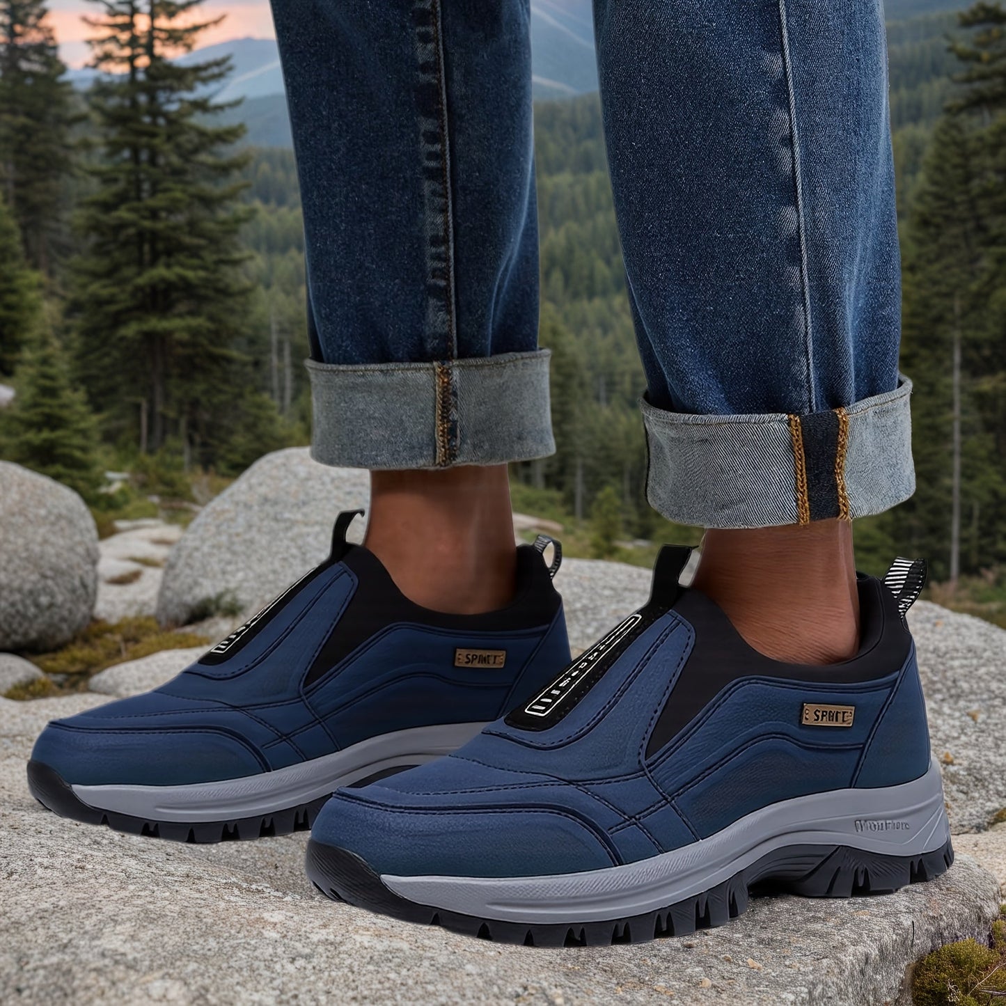 Men's Athletic Shoes - Breathable Comfort & Slip-On Ease 516453