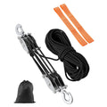 VEVOR 4400 lbs Rope Hoist Pulley System Block and Tackle 5:1 Lifting Ratio 100 ft Rope