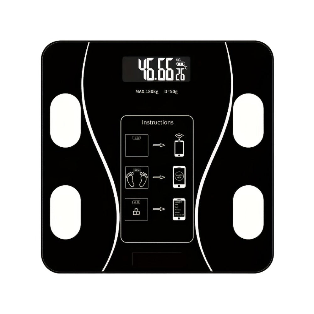 Digital Bathroom Scale 396lb – High-Precision Body Fat Scale with HD LCD Display, Temperature Reading, kg/lb Switch, Extra-Wide Platform, Electronic Body Weight Scale for Home & Bathroom, Multiple Styles