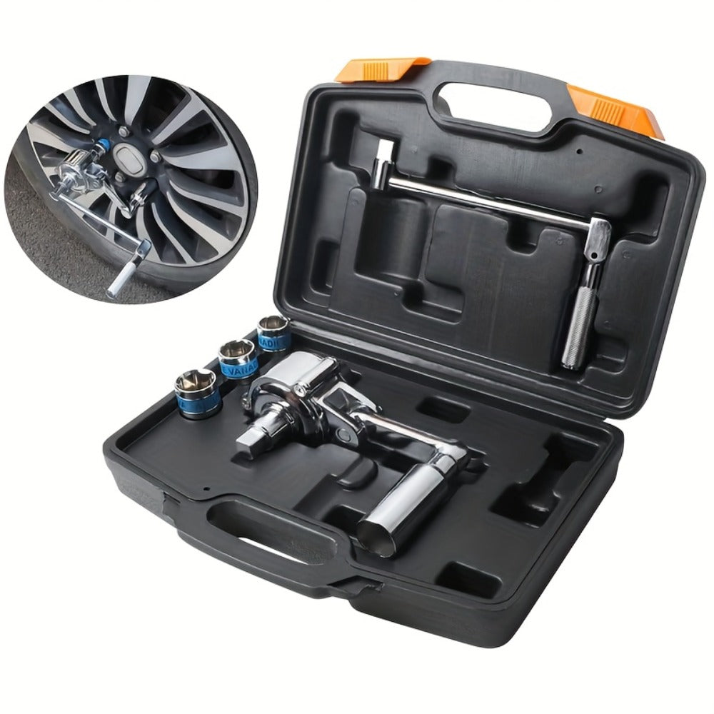 Torque Multiplier Wrench Set 1:16 400NM Lug Nut Remover – 1/2 Drive Labor-Saving Tire Changing Kit with 17mm 19mm 21mm Sockets, Lug Nut Removal Tool for Most Vehicles