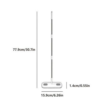 Window Cleaning Brush with Telescopic Handle and Holder - Magic Multi-Surface Door & Window Cleaner Tool, Pet Hair Remover, Household Cleaning Supplies for Home, Car, Glass, Screen & Blinds