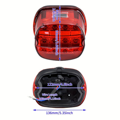 Harley Davidson LED License Plate Light with Turn Signal for Sportster Dyna Touring Road King Electra Glide - Brake Running Lamp