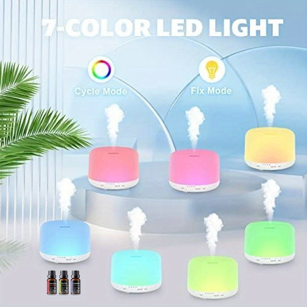Remote Control Aroma Diffuser 300ml – Humidifier & Mood Light with 6 Premium Essential Oils, Large Capacity 16.91oz Aromatherapy Diffuser for Bedroom, Office & Home, Gift Set
