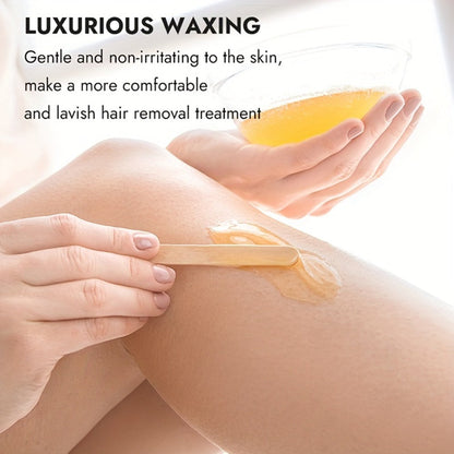 Soft Wax for Hair Removal 400g WAXKISS Honey & Aloe Vera Strip Wax Jar for Face Underarms Legs Body Back All Skin Types DIY Home Salon Waxing Kit for Women