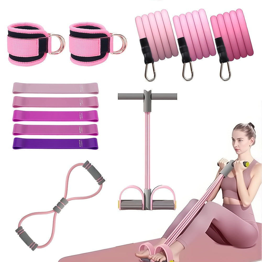 Pilates Workout Equipment for Women – Full Body Home Gym Fitness Set for Leg Training, Abdominal Toning & Arm Slimming, Yoga Strength Training Gear for Home Pilates, Core & Waist Sculpting