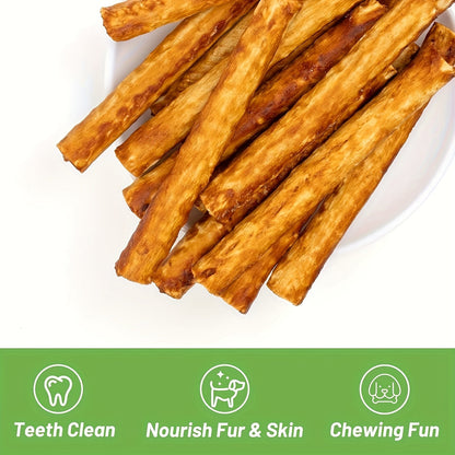 Bully Sticks for Dogs Natural Chicken Duck Molar Chew Sticks High Protein Dog Treats for Medium Large Dogs Dental Health Collagen Chews