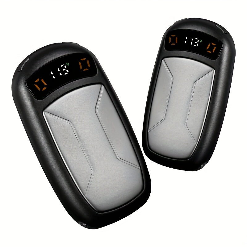 Rechargeable Hand Warmers with COB Light 2 Pack, Magnetic USB Electric Pocket Hand Warmer 12 Hours Heat, Portable Reusable Handwarmer for Camping Hiking Hunting, Christmas Gifts for Women Men