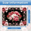 1pc Car Rear Cargo Pad, Elegant Pink Peony Floral Arrangementthe Pattern Design, Anti-Slip, Wear-Resistant, Washable, Keep The Car Interior Clean And Tidy, General, Pet Mat, Car Accessories Interior.