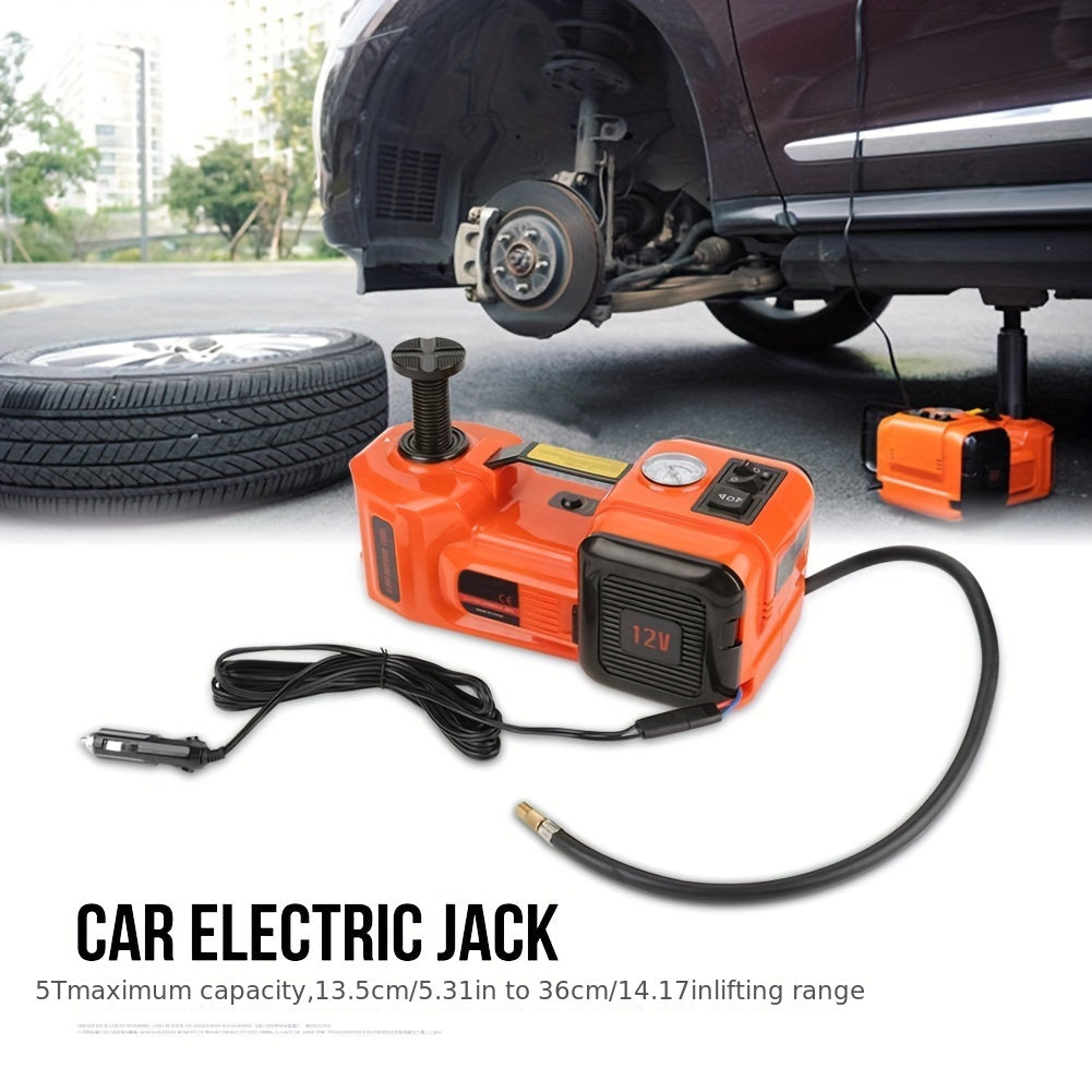 5Ton Heavy Duty 12V DC Automotive Floor Jack Lift - Electric Hydraulic Garage And Emergency Equipment For Car Repair And Maintenance