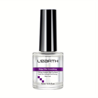Nail Strengthening Polish 10ml Glycerin & Hyaluronic Acid Formaldehyde-Free — Hardener Treatment for Thin Brittle Weak Nails Fast Results, Light Beige Sheer Base Coat for Fingernails Toenails Women