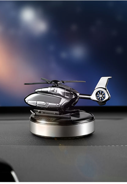 Car Air Freshener Solar Aromatherapy Diffuser Dashboard Helicopter Decoration Perfume Deodorant Auto Interior Accessories Gift for Men Women Alcohol-Free Essential Oil Scent