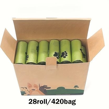 Dog Poop Bags Scented Leak-Proof 210 or 420 Count - 14 or 28 Rolls Pet Waste Bags for Dogs & Cats Odor Control Trash Can Liners Essential Pet Cleaning Supplies