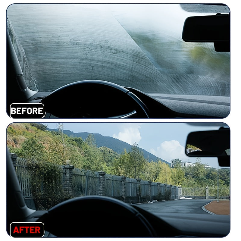 Glass Polishing Powder - Nano Windshield Scratch Repair & Clarity Restoration, Safe for All Glass Types, Car Windshield Detailing, Includes Sponge (85g)