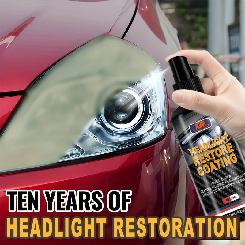Universal Headlight Lens Restoration Kit - Prevents Yellowing And Oxidation with Bright Headlight Restoration Fluid, Restores Shine Quickly, Suitable for All Models, Headlight Restoration Parts