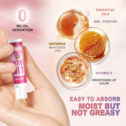 Lip Butter Set 12 Pieces Fruity Scent - Hypoallergenic Glycerin Formula, Glossy Hydrating Lip Balm for All Skin Types, Unisex Daily Lip Care, Valentine Gift for Women