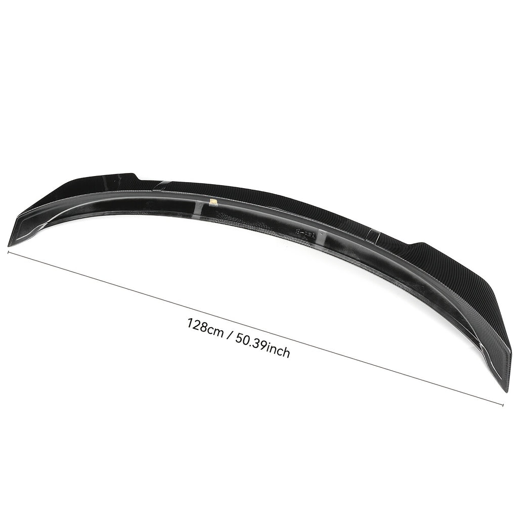 Rear Trunk Duckbill Spoiler for 2018-2022 for TOYOTA Camry All Models SE XSE XLE LE 4-Door, High Kick V-Style Trunk Lid Spoiler Wing, Gloss Black/ Carbon Pattern, 1pc