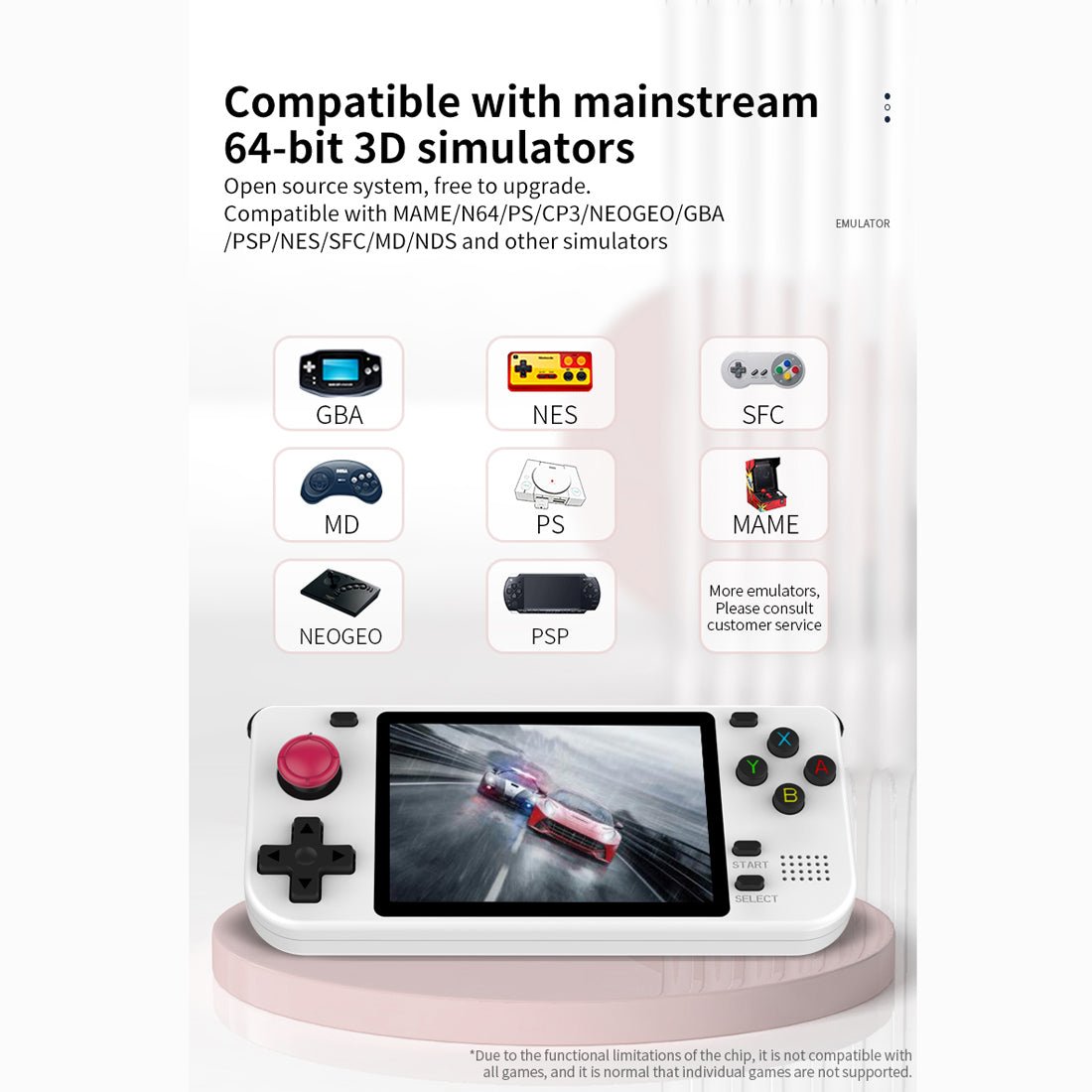 Slim Retro Handheld Game Console Powkiddy RGB10S 3.5 Inch IPS 480x320 RK3326 Wi-Fi 3000mAh 8-Hour Battery Linux Open Source 128GB Portable Classic Emulator