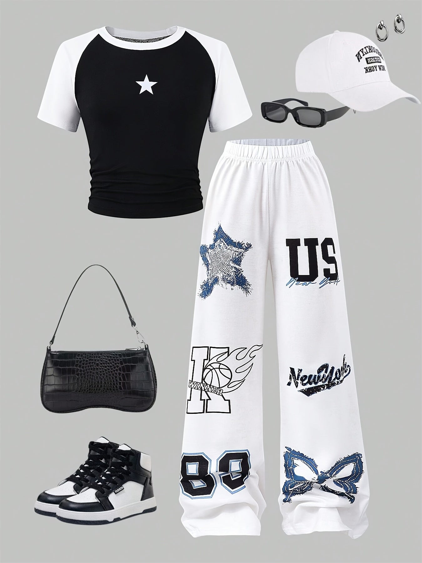 Girls' Casual Outfit Set - Summer