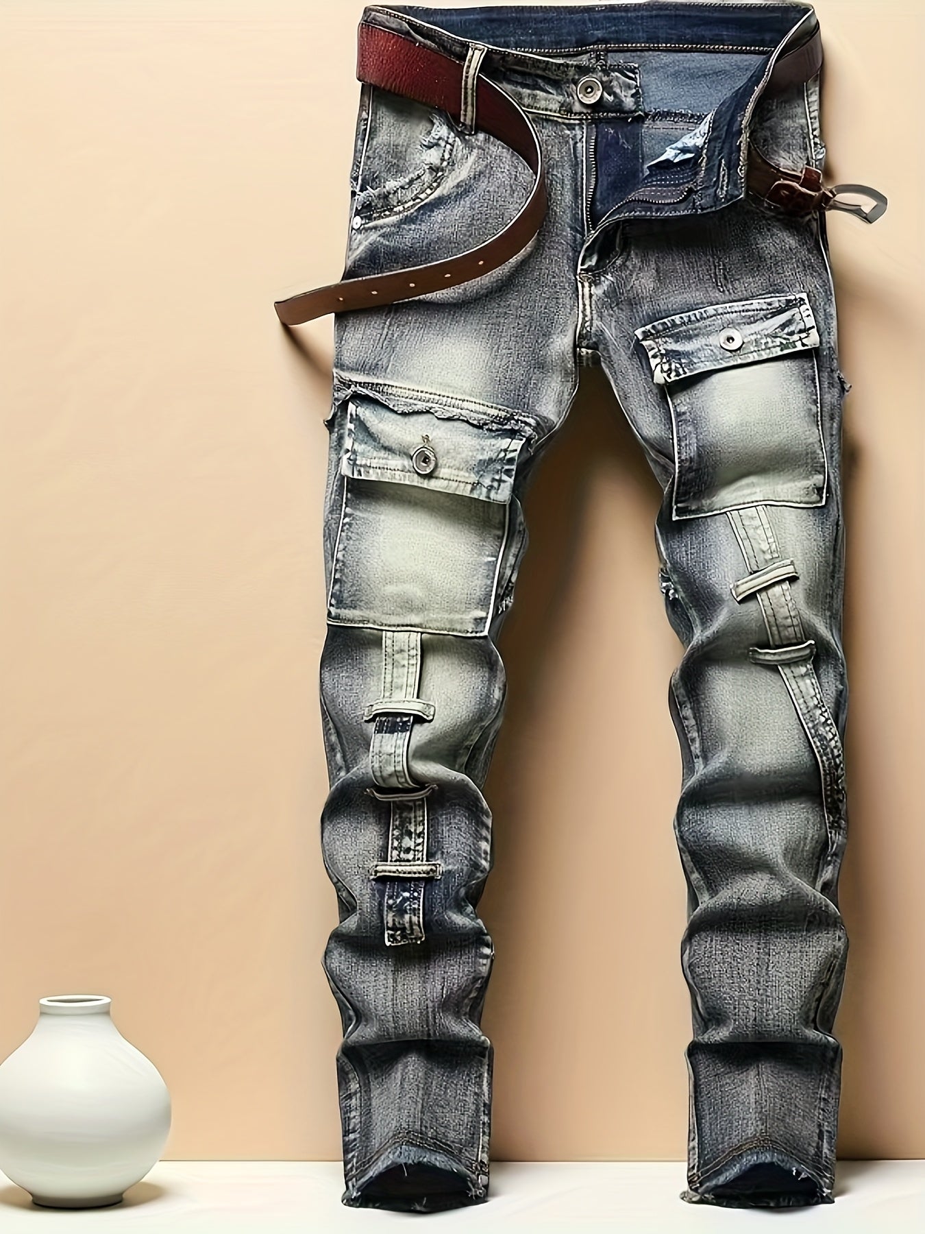 Men's Slim Fit Jeans - Classic Wash Clean Finish Everyday 611813