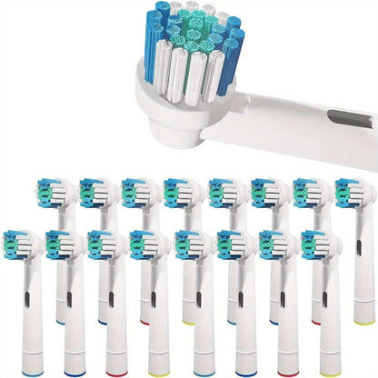 Replacement Toothbrush Heads Compatible with Oral-B Electric Toothbrush - 12 Pack Professional Brush Heads, Deep Clean Bristles, Plaque Removal, Fits Oral-B Pro, Vitality, CrossAction & Smart Series