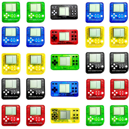 Mini Game Console Keychains 6 12 or 25 Pack – Handheld Video Game Backpack Clips for Kids Gaming Birthday Party Favors, Classroom Prizes, Gamer Goodie Bag Stuffers & Holiday Gifts