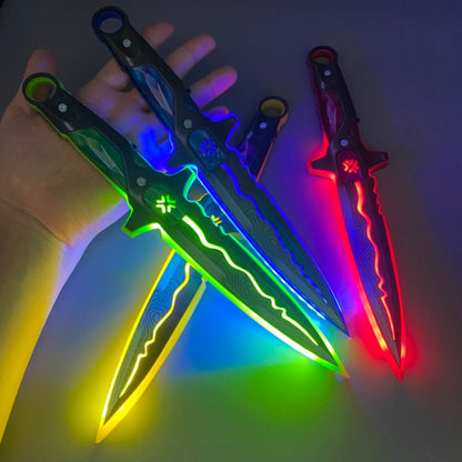 LED Light-Up Katana Toy Sword – Anime Cosplay Prop for Kids & Teens, Glowing Samurai Ninja Sword, Halloween Party Photo Prop, Blue Red Yellow Green, 11.8in 30cm