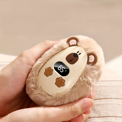 Electric Hand Warmer USB Rechargeable – Plush Soft Cover, 3 Heat Settings, Fast Heating Pocket Warmer for Home, Office & Outdoor Winter Use, Great Gift for Family & Friends