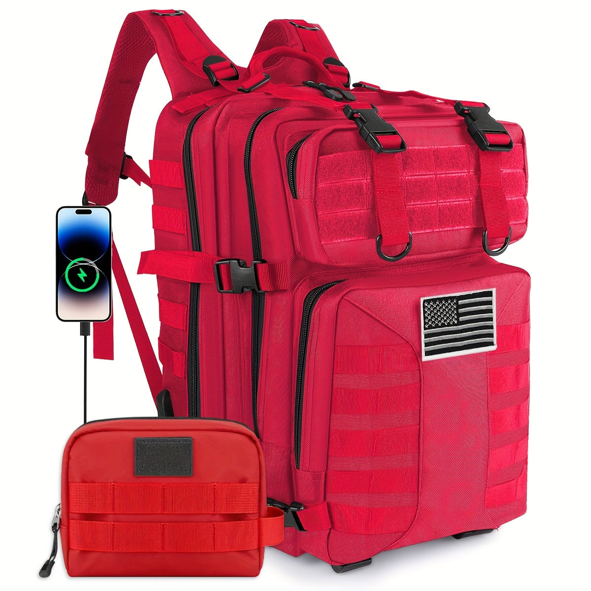Tactical Military Backpack 50L – Large Capacity Molle Rucksack for Camping, Hiking, Hunting, Fishing & Travel, Unisex with Multiple Color Options