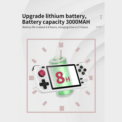 Slim Retro Handheld Game Console Powkiddy RGB10S 3.5 Inch IPS 480x320 RK3326 Wi-Fi 3000mAh 8-Hour Battery Linux Open Source 128GB Portable Classic Emulator