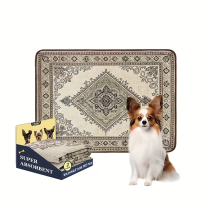 Washable Reusable Dog Pee Pads – Super Absorbent Non-Slip Puppy Training Pads in Multiple Sizes | Heavy-Duty Leakproof Pet Pads for Floor, Crate, Couch & Whelping | 3 Patterns, 4 Size Options