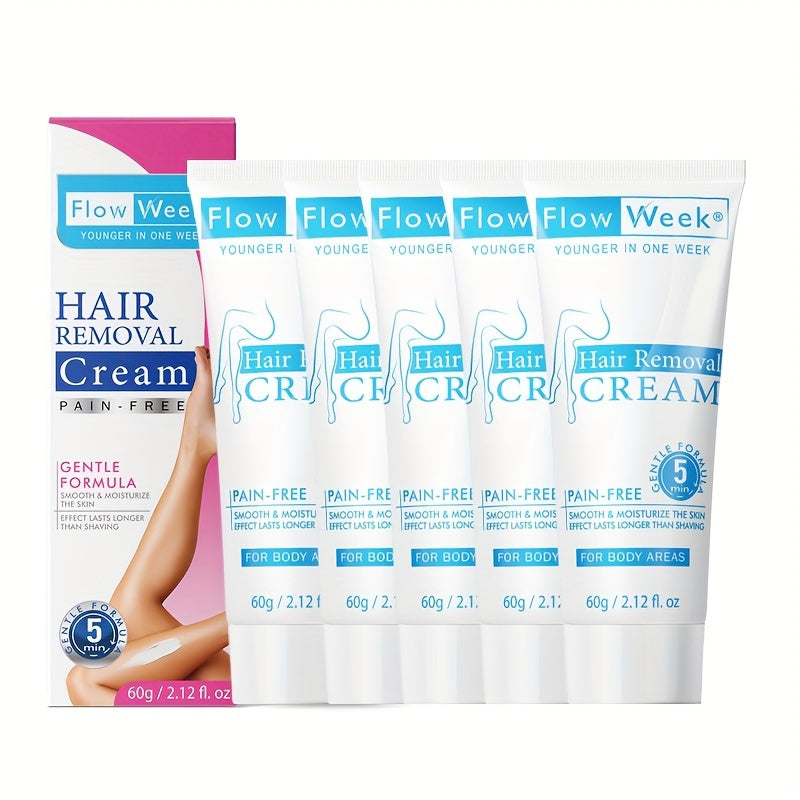 Hair Removal Cream for Men Gentle Fast-Acting Alcohol-Free Depilatory Cream Body Legs Arms Chest Back Intimate Areas Painless Smooth Skin Hair Remover Sensitive Skin Safe 1pc 3pc 5pc Value Pack