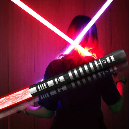 RGB Light Saber Toy with 16 Color Change & 3 Movie Sound Effects – Dark Phantom Lightsword for Kids & Beginners, Cool Night Party Saber, Birthday Gift for Boys Girls Friends