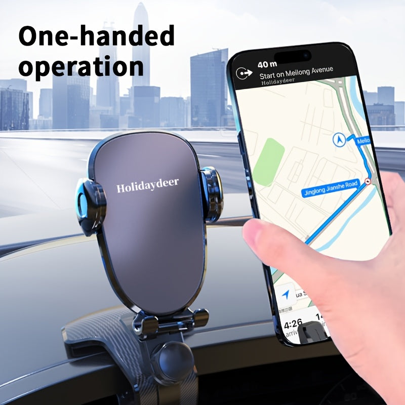 Car Mount 2026 New Model 360-Degree Car Phone Holder, Home and Car Navigation Support Bracket Clip, Multi-functional Car Navigation Mount, Phone Holder, Universal Car Accessories, Christmas, Holiday, New Year Gift
