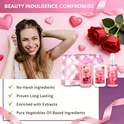 Vanilla Bath & Body Care Gift Set for Women – Shower Gel 3oz + Body Lotion 3oz + Body Mist 3oz | Moisturizing, Refreshing & Deodorizing Spa Gift for Mom, Wife, Sister or Girlfriend