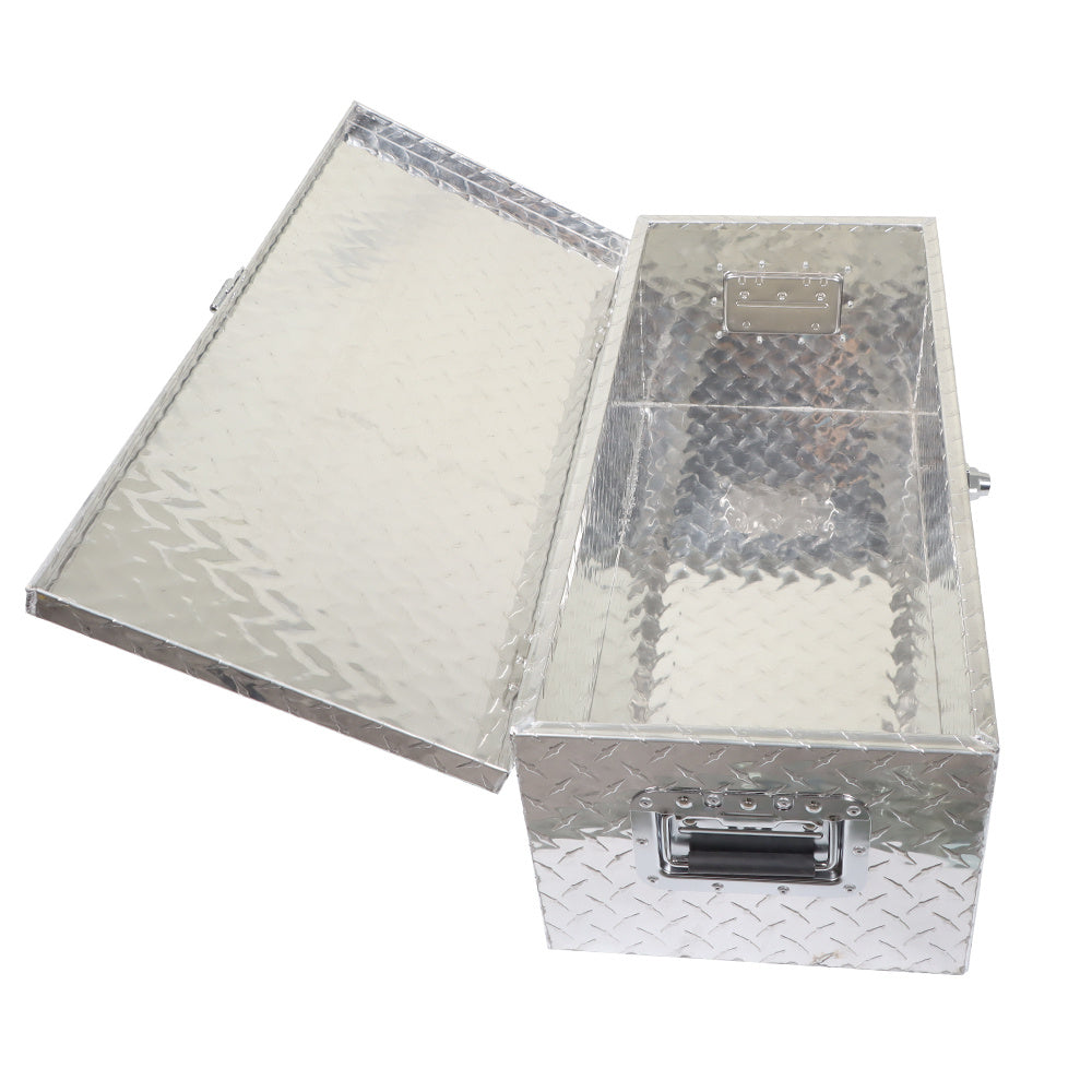 20'' Heavy Duty Aluminum Diamond Plate Tool Underbody Box for Pickup Truck Bed