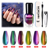 6pcs Holographic Metal Paint Style