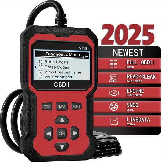 [OBD2 Scanner Tool] OBD2 Scanner Diagnostic Tool, Check Engine Code Reader OBD2 Scanner With Reset, I/M Readiness, Auto Check Engine Light Car Diagnostic Scan Tool For All OBDII Car Since 1996