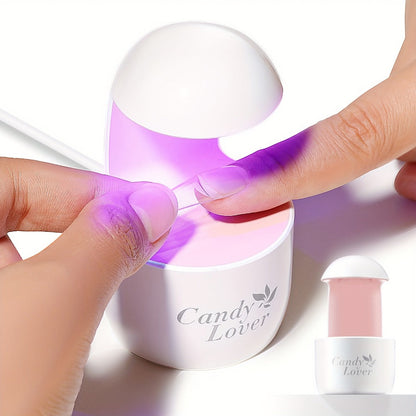 Mini UV LED Nail Lamp – Portable Compact Gel Nail Curing Light for Travel & Home | Fast Gel Polish Dryer for DIY Nail Art, Gel Extensions & Beginner Manicure, One-Button Easy Operation