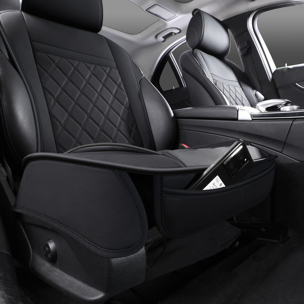 Front Seat Covers for Cars, Universal Fit Bucket Seat Protector Set, Full Surround High-Back Design, Anti-Slip Backing, Easy to Install, Fits Most Cars, SUVs & Trucks