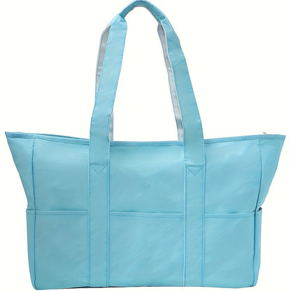 Beach Tote Bag for Women – Sandproof Swim Pool Bag with Dry Wet Separated Pocket Lightweight Travel Utility Bag