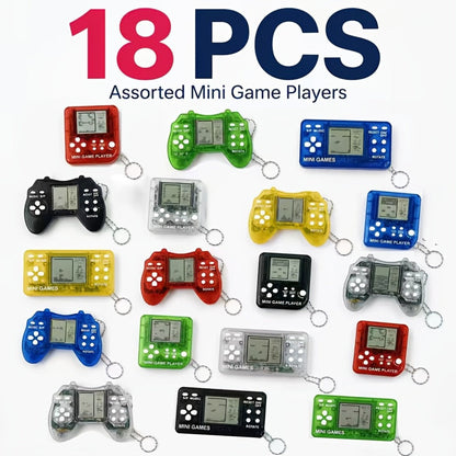 Mini Game Controller Keychains 6 12 or 24 Pack – Random Color Video Game Backpack Charms for Boys Birthday Party Favors, Gaming Party Prizes, Classroom Rewards & Gamer Goodie Bag Stuffers